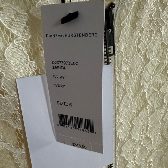 NEW Diane von Furstenberg Zarita Dress in Ivory - Picture 4 of 5